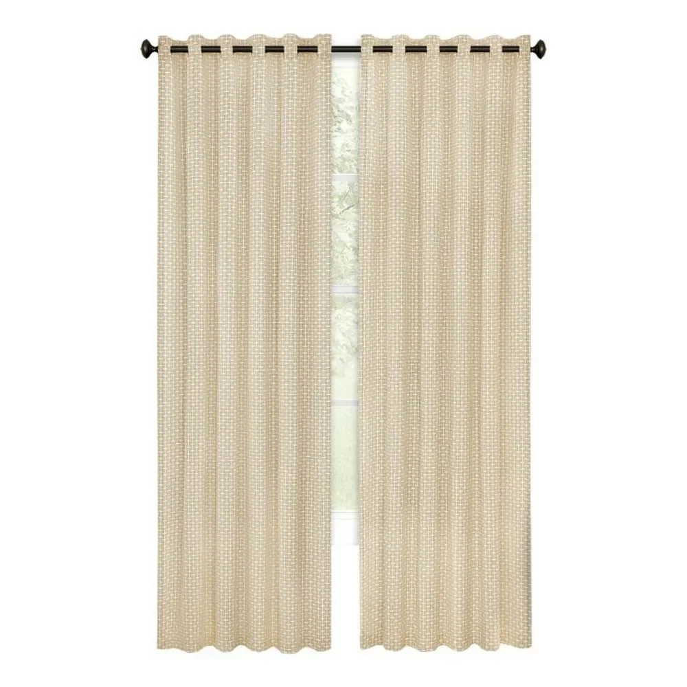 PowerSellerUSA Geometric Line Design Blackout Curtains for Living Room and